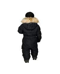 Deux par Baby ( 6M to 24M ) Unisex Original One Piece Puffy Snowsuit with Removable Mittens and Boots