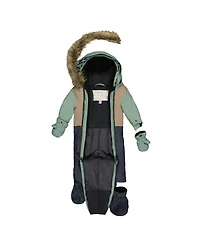 Deux par Deux Baby Boy (6M - 24M) One Piece Snowsuit Adapted for Car Seats Cool