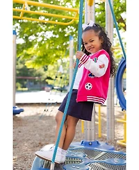Florence Eiseman Little Girls (2T - 8) French Terry Varsity Sports Jacket
