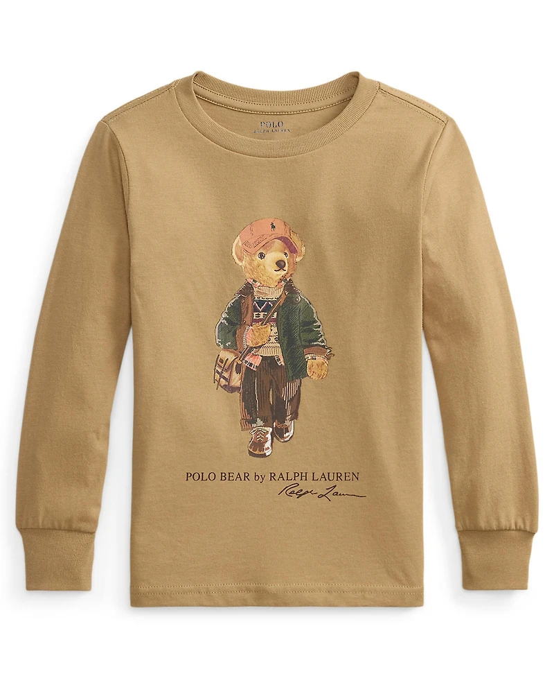 Polo Ralph Lauren Boys' 2T-7 Bear Cotton Long-Sleeve T-Shirt