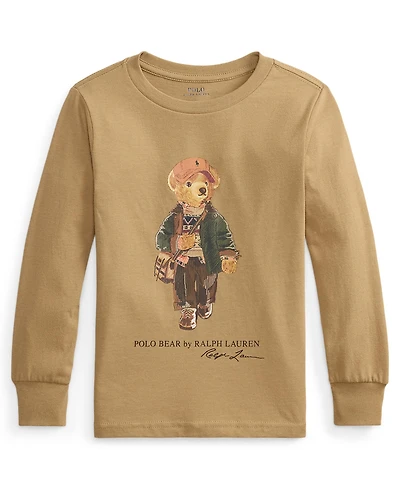 Polo Ralph Lauren Boys' 2T-7 Bear Cotton Long-Sleeve T-Shirt