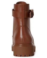 Lauren Ralph Women's Allyson Logo Lace-Up Booties