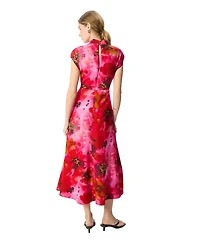Whistles Women's Painterly Floral Midi Dress