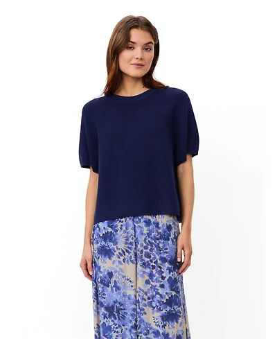 Masai Copenhagen Women's MaFokimia Short Sleeve Knit Blouse