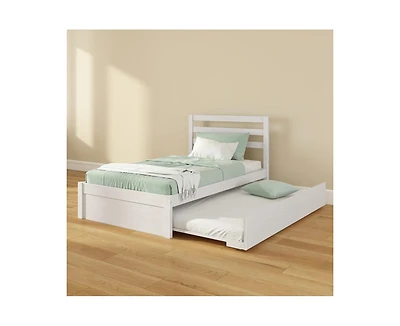 Grain & Grove Bear Twin Single Bed With Trundle