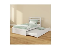 Grain & Grove Bear Twin Single Bed With Trundle
