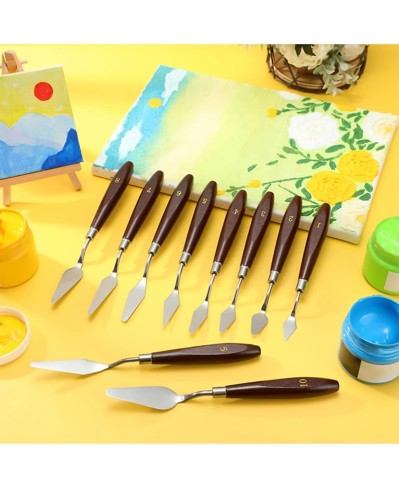 Xdovet Stainless Steel Spatula Tools For Oil Paint Mixing Texturing