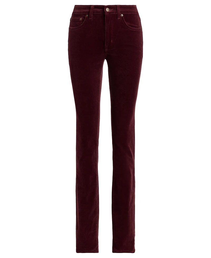 Lauren Ralph Petite Corduroy Mid-Rise Straight Pants