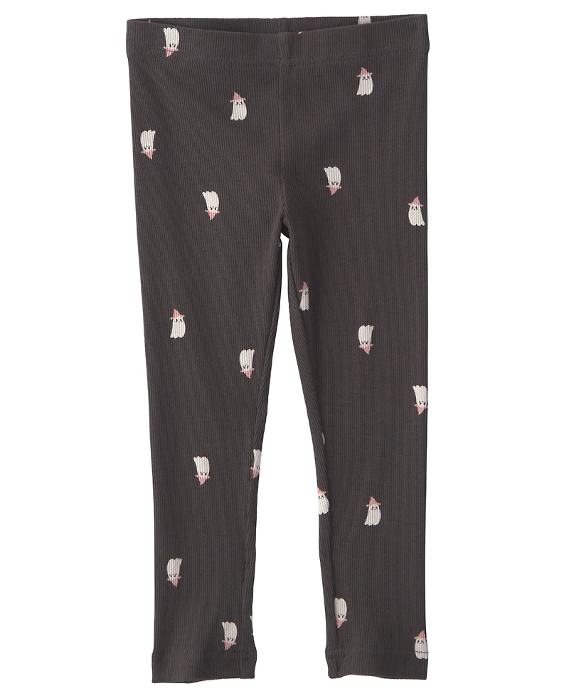 Carter's Toddler Girls' 2T-5T Halloween Hey Boo French Terry Top and Pants, 2-Piece Set