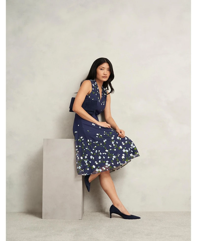 Hobbs London Women's Aria Embroidered Dress