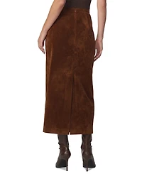 Joe's Jeans Women's Tavi High-Waisted Pencil Faux Suede Midi Skirt