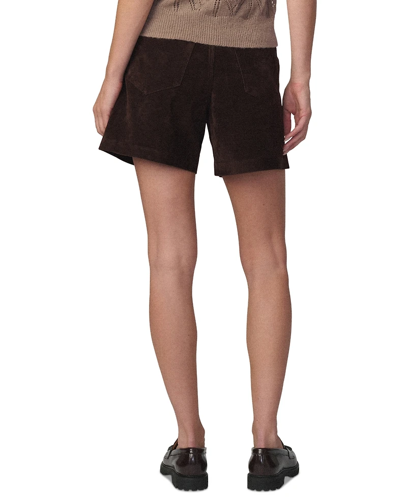 Joe's Jeans Women's High-Waisted Suede Harlowe Shorts, 6" Inseam