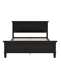 Streamdale Furniture Mid-Century Modern Queen Platform Bed with Headboard