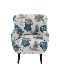 Streamdale Furniture Modern Upholstered Accent Armchair with Rubber Wood Legs