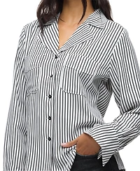 Hudson Jeans Women's Long-Sleeve Camp Shirt