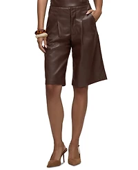 Hudson Jeans Women's Pleated High-Waisted Wide-Leg Shorts