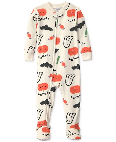 Carters Baby Boys' and Girls' Halloween Snug Fit Footed Long-Sleeve Pajama