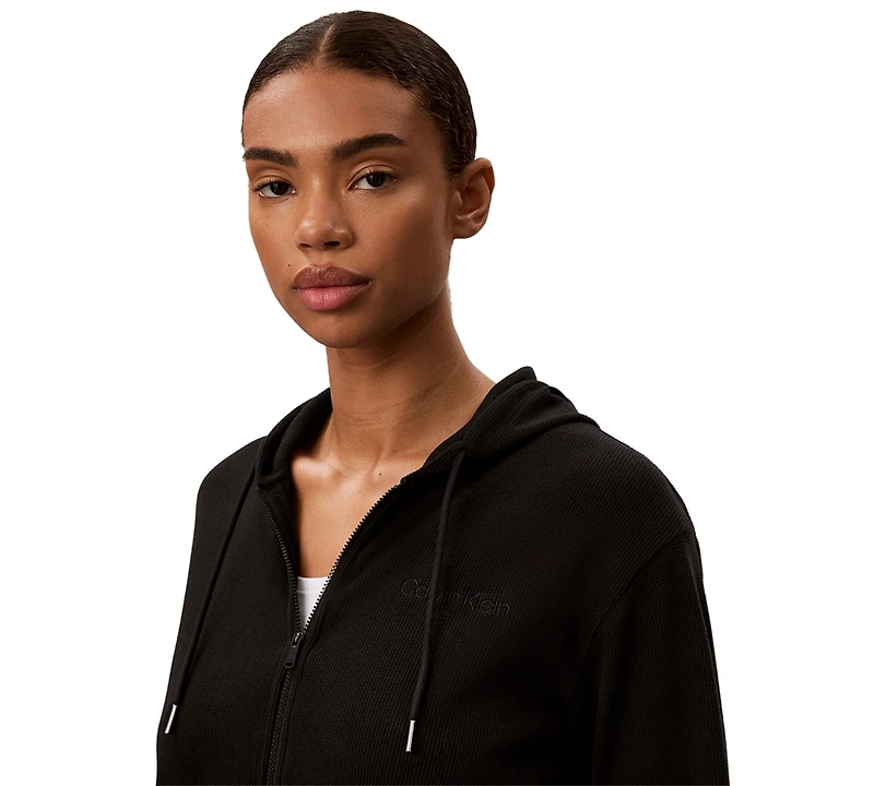 Calvin Klein Performance Women's Icon Sport Waffle Full-Zip Hoodie