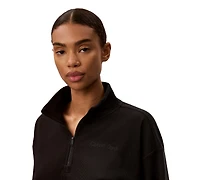Calvin Klein Performance Women's Icon Sport Waffle Quarter-Zip Sweatshirt