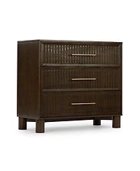 Plank+Beam Sera Fluted Drawer Dresser with Brass Handle