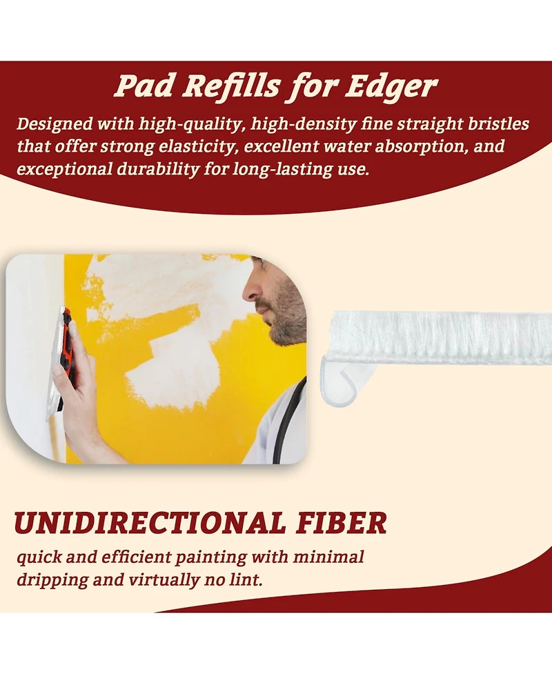 Xdovet Edger Replacement Pads Tool Refills 6 Pack