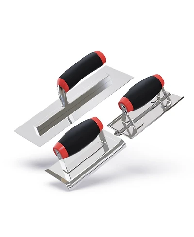 Xdovet Concrete Trowel Edger Groover Masonry Tool Set