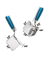 Xdovet Drywall Corner Trowel Set Stainless Steel Plastering Tool