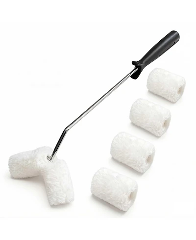 Xdovet Double Roller Brush Kit for Pipes Fences Balusters