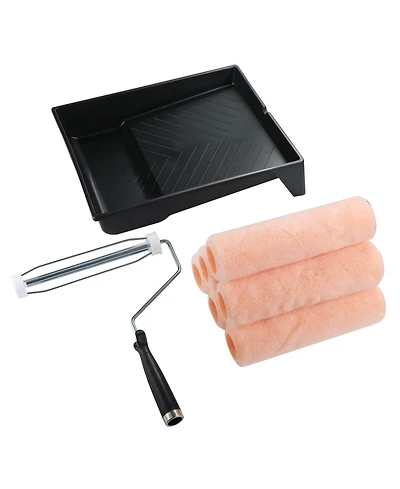Xdovet Paint Roller Set 9" Frame Tray Cover Refills Kit
