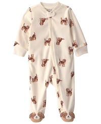 Carter's Baby Boys' Dog Fleece 2-Way Zip Sleep & Play