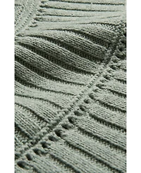 Celtic & Co. Women's Rib Stitch Yoke Oversized Jumper