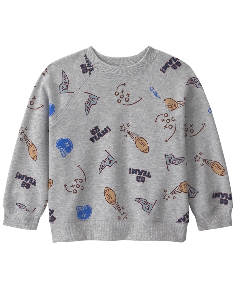 Carter's Toddler Boys' 2T-5T Game Day Round Neck Sweatshirt