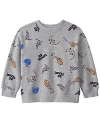 Carter's Toddler Boys' 2T-5T Game Day Round Neck Sweatshirt