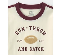 Carter's Toddler Boys' 2T-5T Run, Throw and Catch Football Graphic T-Shirt