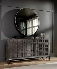 Bernhardt Tribeca 44" Steel Round Mirror