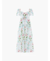 Needle & Thread Women's Floral Sweetheart Fit Flare Dress