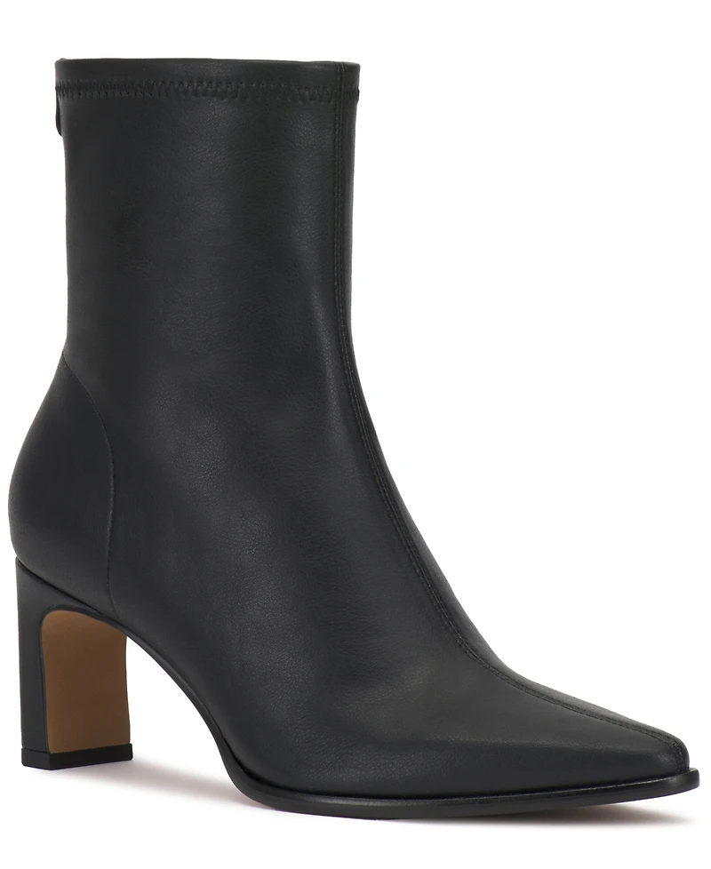 Vince Camuto Women's Julea Heel Sock Pointed Toe Booties
