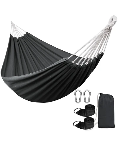 Piscifun Portable Anti Rollover Hammock With Tree Straps 550lb Capacity Indoor Outdoor Camping Travel