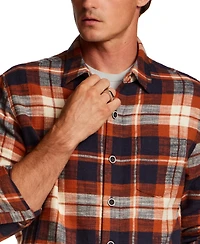 Weatherproof Vintage Men's Slub Flannel Plaid Shirt