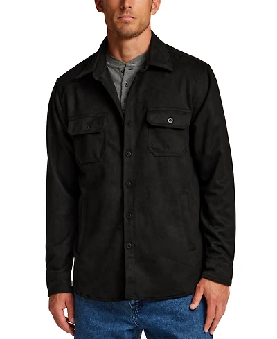 Weatherproof Vintage Men's Faux Suede Overshirt