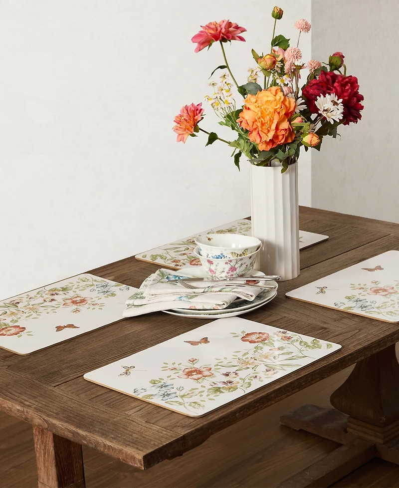 Lenox Butterfly Meadow Fall Cork Placemats, Set of 4