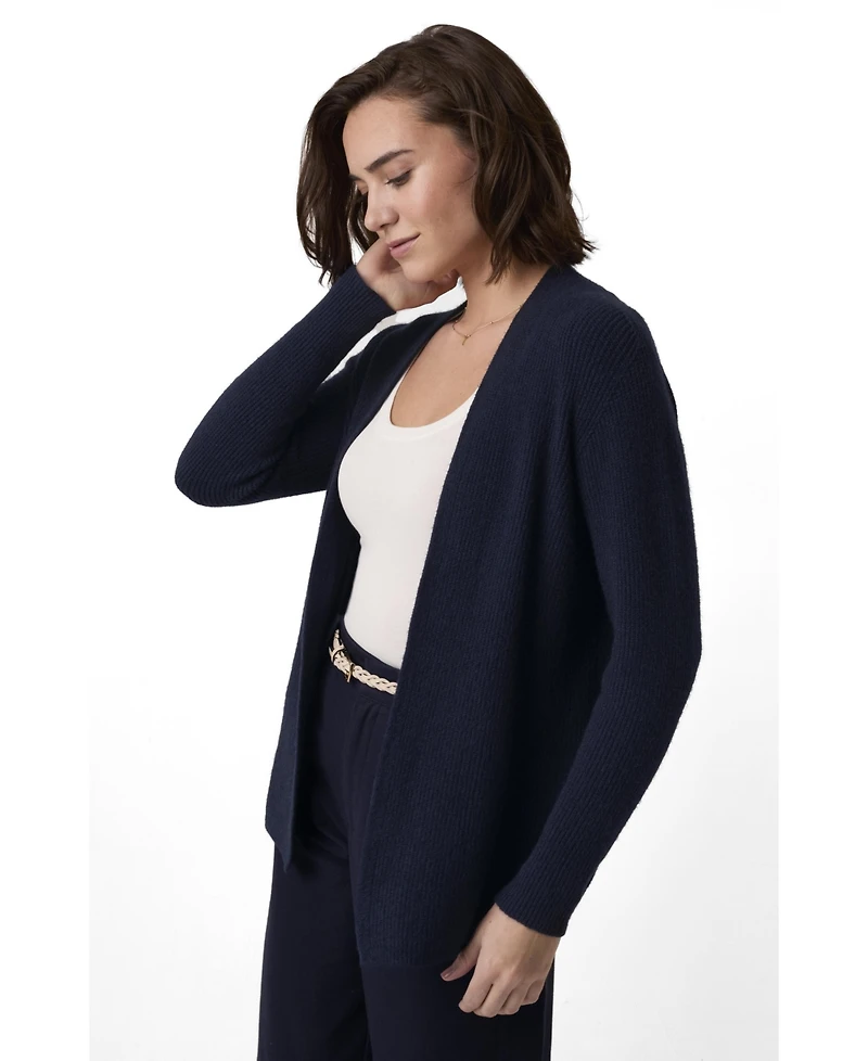 Celtic & Co. Women's Longline Ribbed Cardigan