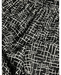 Whistles Women's Woven Grid Crop Wide-Leg Trouser