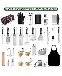 Xdovet Griddle Accessories Spatula Set Basting Cover Outdoor Barbecue