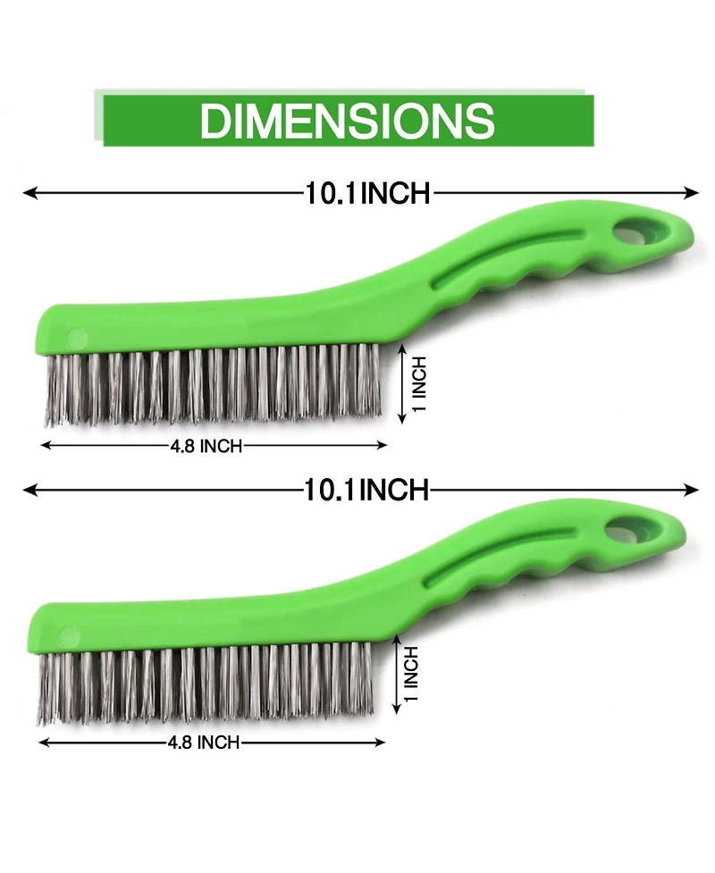 Xdovet Wire Brush Stainless Steel Bristles Rust Remover Welding Slag Scrubber