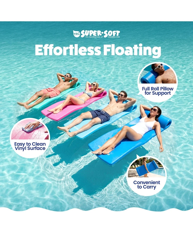 Trc Recreation Ultra Sunsation 2.5 Inch Thick Foam Pool Float Mat