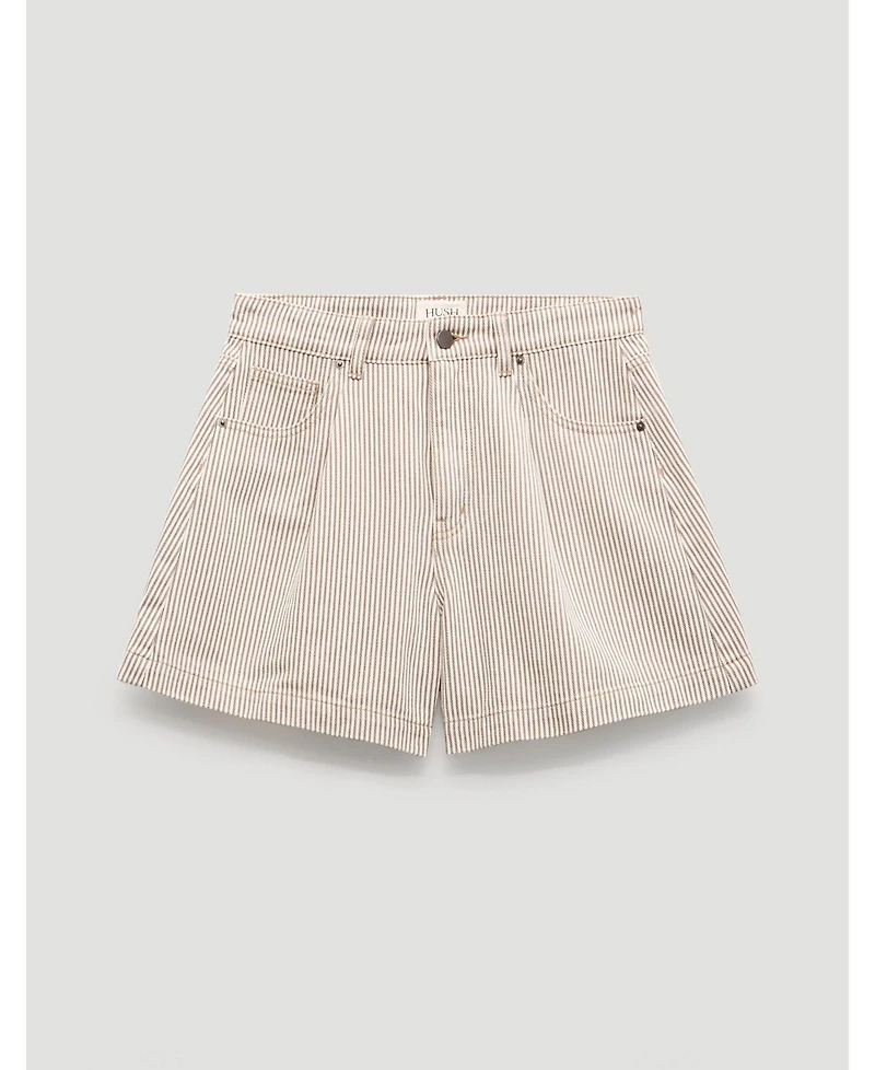 Hush Women's Larissa Stripe Denim Shorts