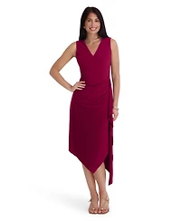 Kensie Women's Asymmetrical Midi Dress