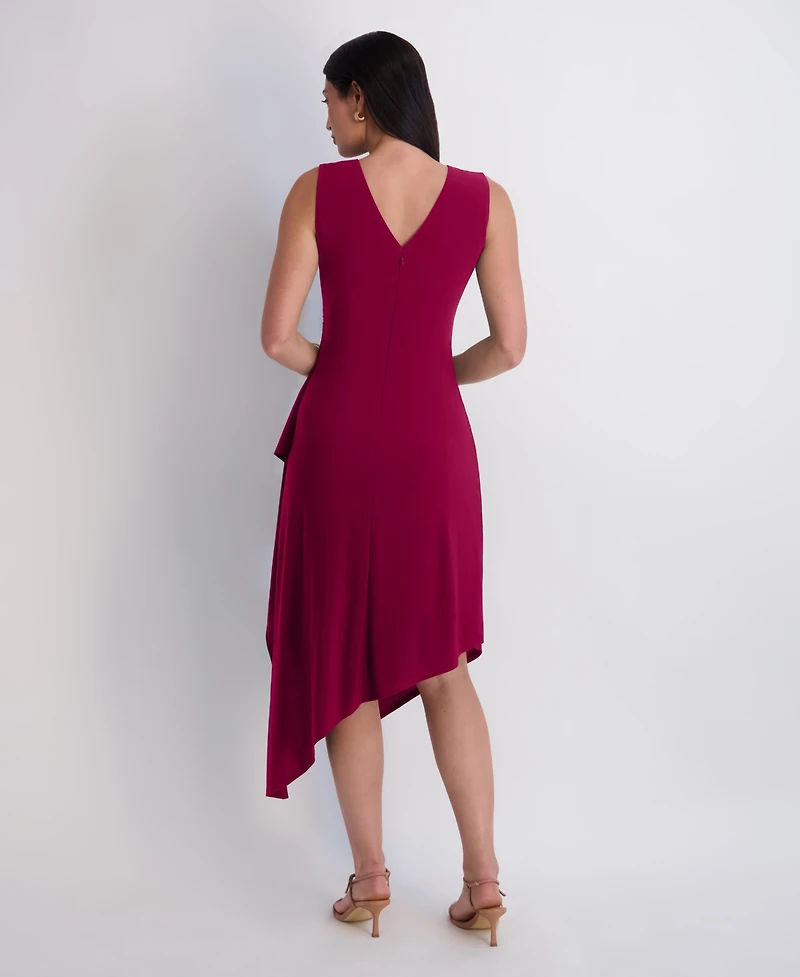 Kensie Women's Asymmetrical Midi Dress