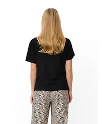 Masai Copenhagen Women's MaDorel V-Neck Short-Sleeve Draped T-Shirt